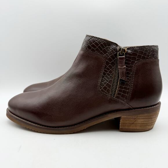 Softwalk Womens Rubi Ankle Boots US 10 Narrow EU 40.5 Brown Leather NWOB - Picture 8 of 12